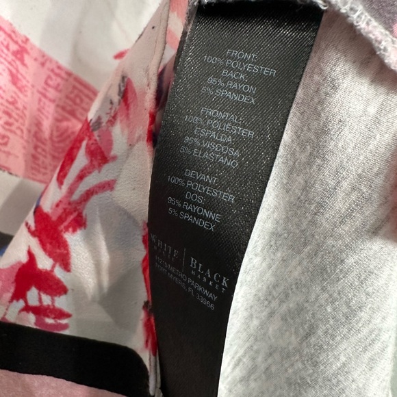 White House Black Market blouse. Pink and grey. Size XXS - Picture 4 of 4